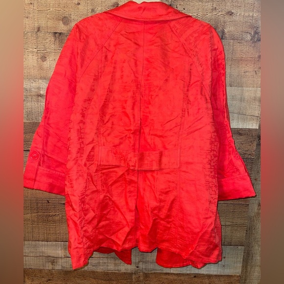 Peter Nygard Open Front Jacket Cotton/Linen Blend & Tank Top - Picture 7 of 8